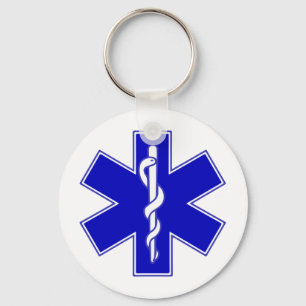 Star of Life symbol Key Ring