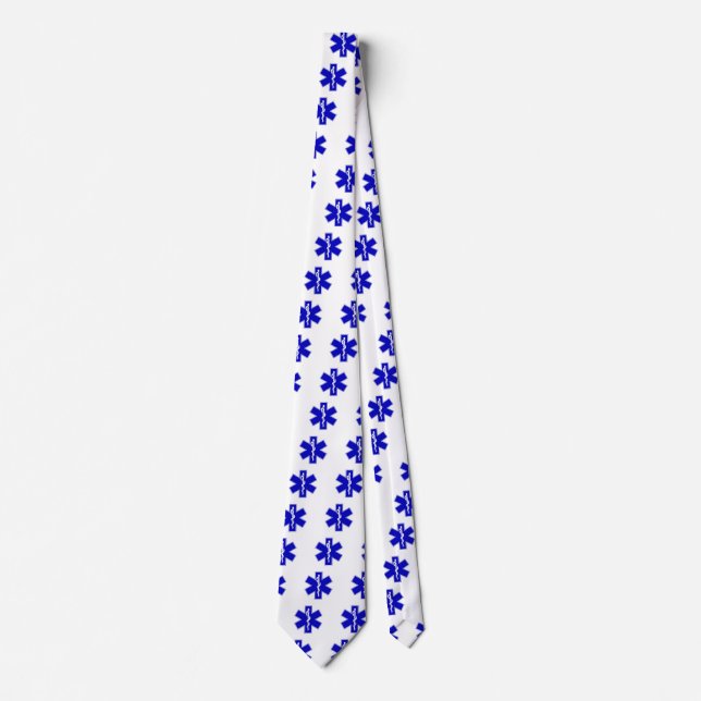 Star of Life Symbol Tie (Front)