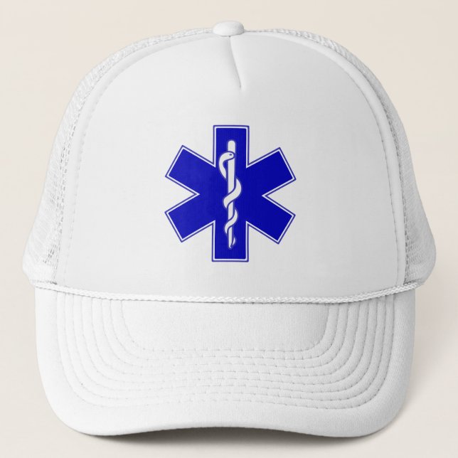 Star of Life Symbol Trucker Hat (Front)