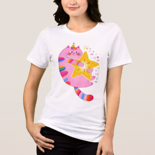 Star of the Purrty: B-Day Edition 🎂✨ Tri-Blend Shirt