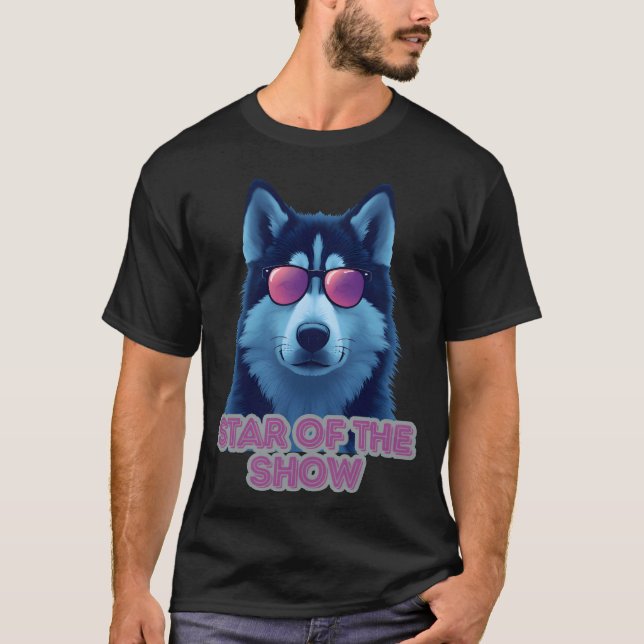 Star of the Show Husky Sunglasses boy T-Shirt (Front)