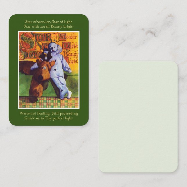 STAR OF WONDER 3.5x2.5 Flat Note Card (Front/Back)