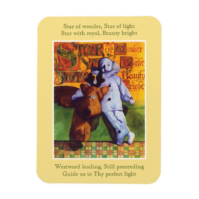 STAR OF WONDER Flexible Magnet - Gold (Vertical)