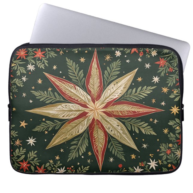 Star of Wonder Floral Laptop Sleeve (Front)