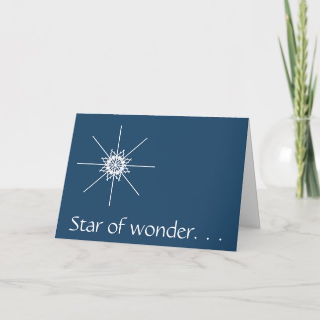 Star of wonder holiday card (Front)