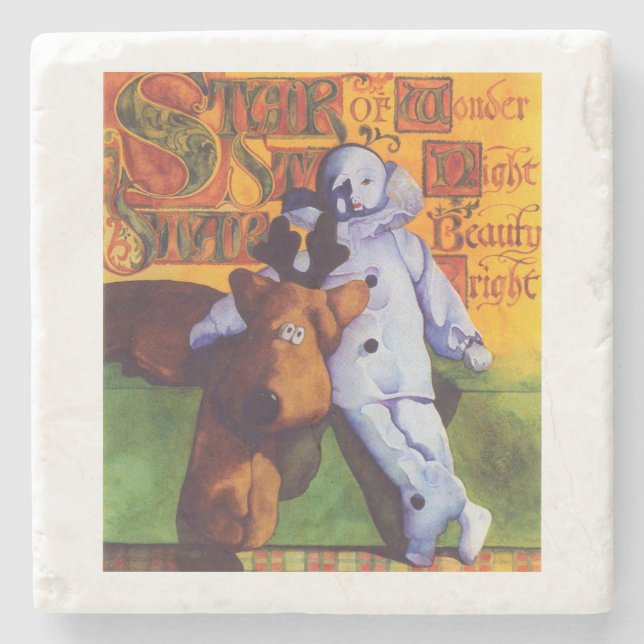 STAR OF WONDER Marble Stone Coaster  (Front)