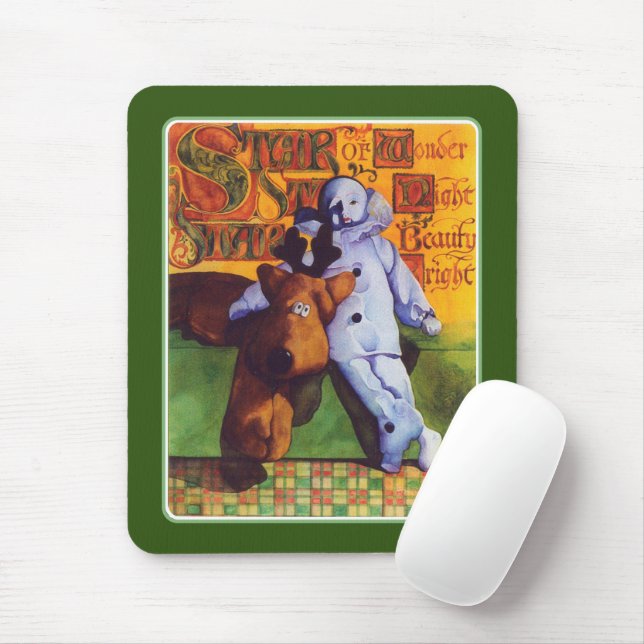 STAR OF WONDER Mousepad / Green (With Mouse)