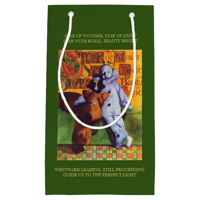 STAR OF WONDER Small Gift Bag - Green (Front)