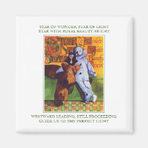 STAR OF WONDER Square Magnet + Lyrics