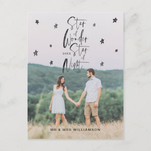 Star of Wonder Star of Night   Mr & Mr Photo Holiday Postcard