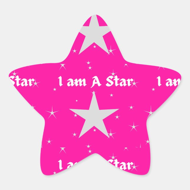 Star On Star  Star Sticker (Front)