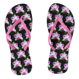 Star Orchids Flip Flops
