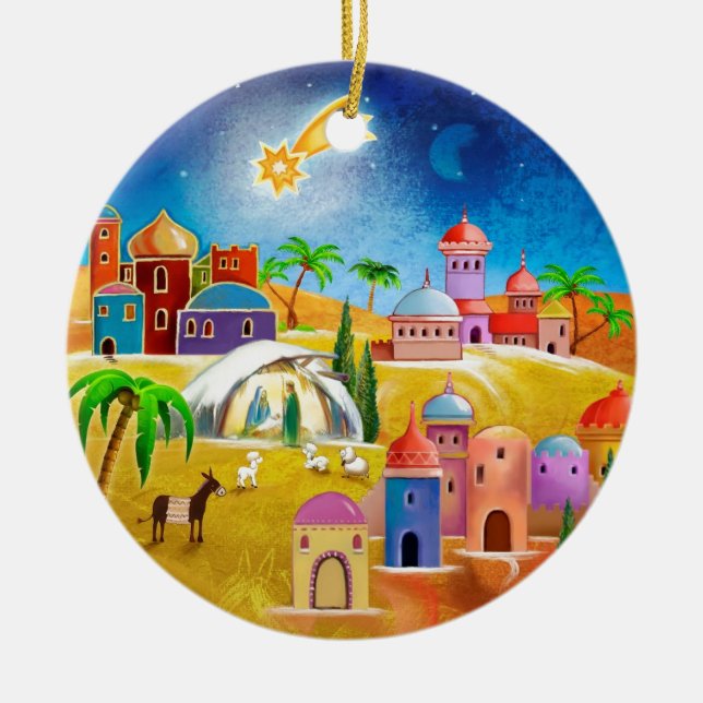 Star over Bethlehem x-mas ornament (Front)