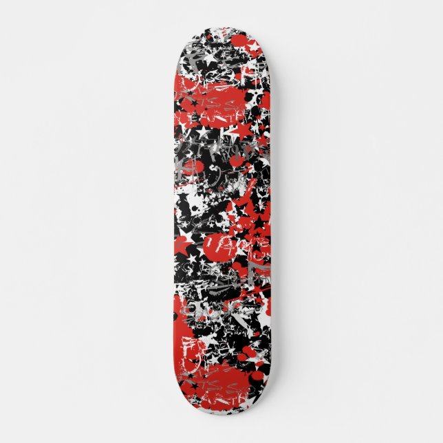 Star Paint Splatter Skateboard (Front)
