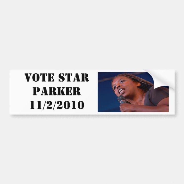 Star Parker, VOTE STAR PARKER 11/2/2010 Bumper Sticker (Front)