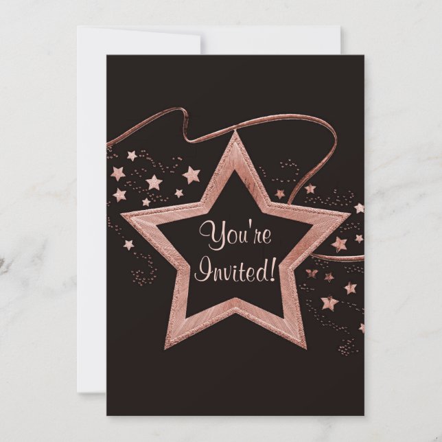 Star Patch (solid) Invitation (Front)