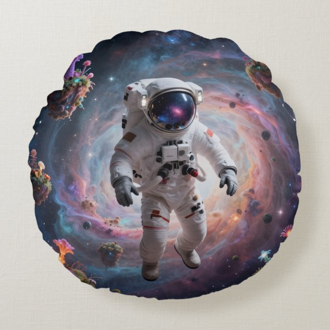 Star Path - Journey Through the Universe´2 Round Cushion (Front)