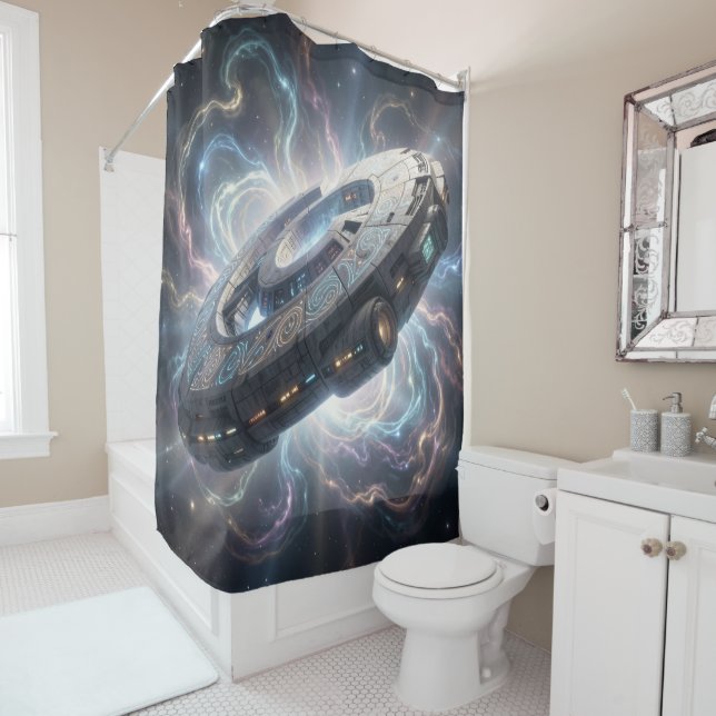Star Path – Journey Through the Universe´8 Shower Curtain (In Situ)