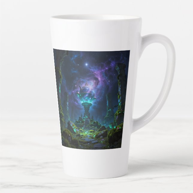 Star Path - Journey Through the Universe Latte Mug (Right)