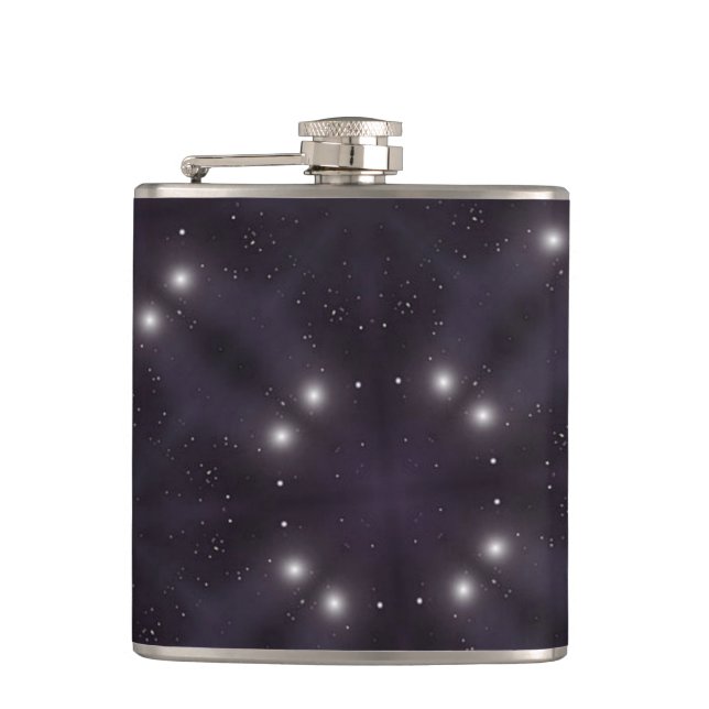 Star pattern hip flask (Front)