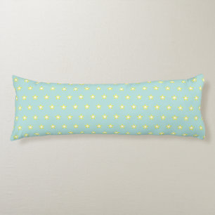Star Pattern on Light Blue Body Cushion