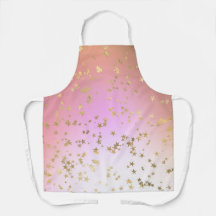 Star pattern peach purple gold gradient