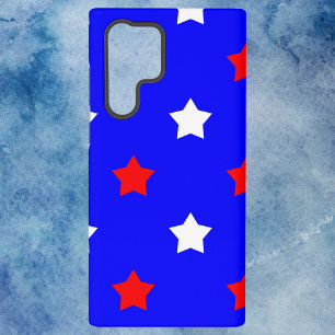 Star Pattern Red White and Blue Samsung Galaxy Case