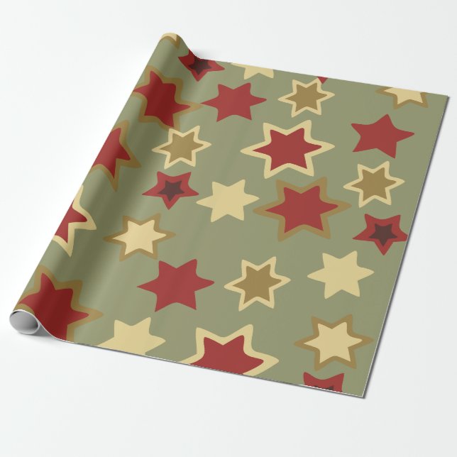 Star Pattern Wrapping Paper (Unrolled)