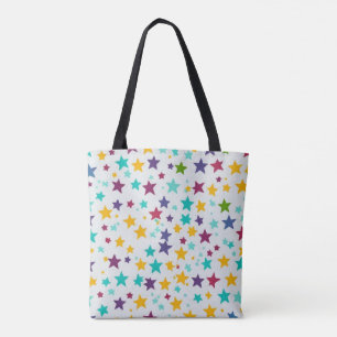 Star patterned tote bag