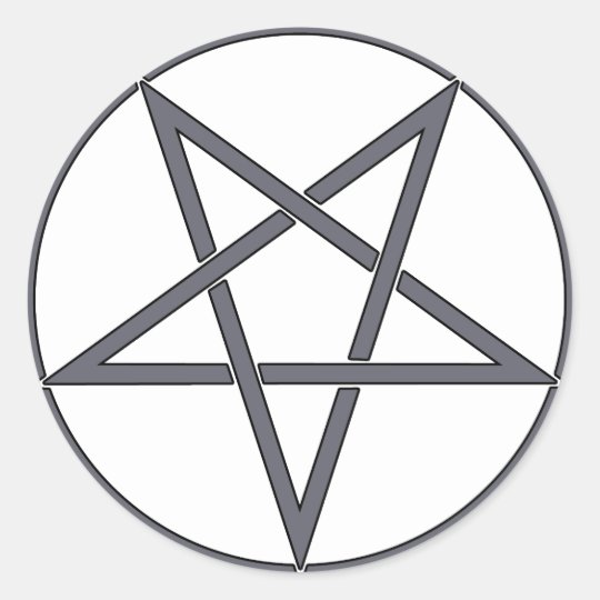 Star Pentagram Five 5 Pointed Symbol Classic Comic Classic Round Sticker