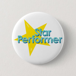 Star Performer 6 Cm Round Badge