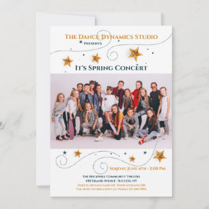 Star Photo Frame Recital Photo Invitation