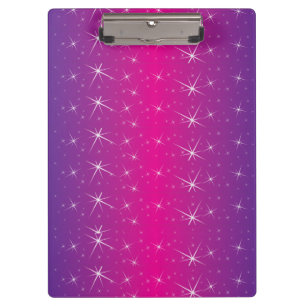 Star Pink Pattern Clipboard