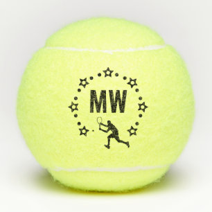 Star Player Monogrammed Tennis Balls