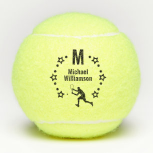 Star Player Monogrammed Tennis Balls
