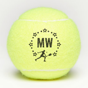 Star Player Monogrammed Tennis Balls
