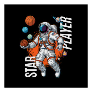 Star Player - Space Basketball Vibes  Poster