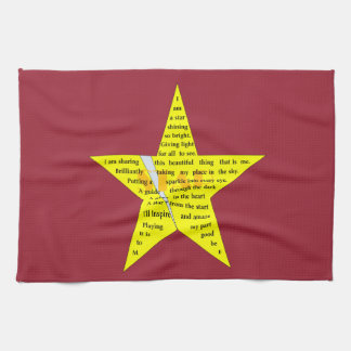 Star Poem Kitchen Towel