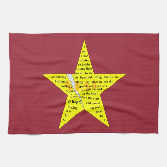 Star Poem Kitchen Towel (Horizontal)