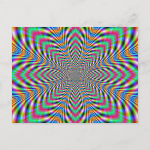 Star Psychedelic Post Card