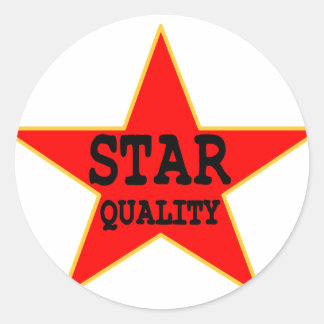 Star Quality Classic Round Sticker