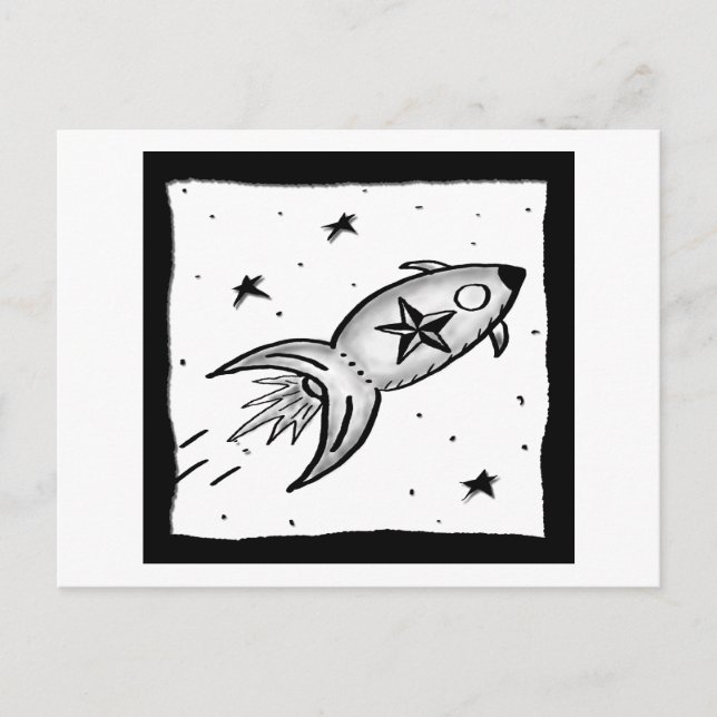 Star Rocketship - nd Postcard (Front)