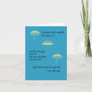 Star’s card to Edgar - Thinking of You - Umbrella