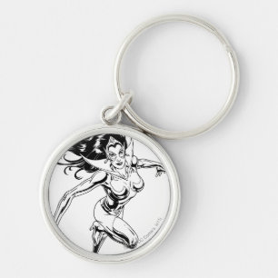 Star Sapphire 3 Key Ring