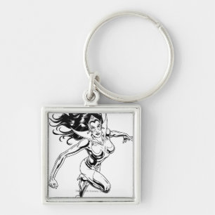 Star Sapphire 3 Key Ring
