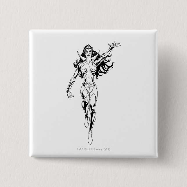 Star Sapphire 6 15 Cm Square Badge (Front)