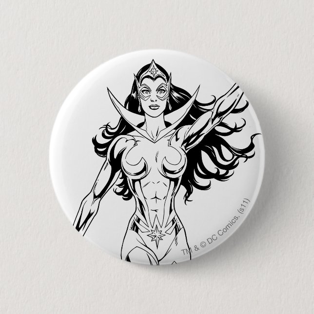 Star Sapphire 6 6 Cm Round Badge (Front)