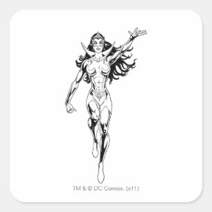 Star Sapphire 6 Square Sticker