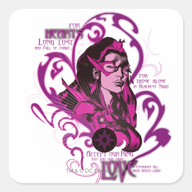 Star Sapphire Graphic 1 Square Sticker (Front)