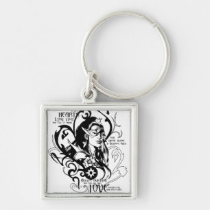 Star Sapphire Graphic 2 Key Ring
